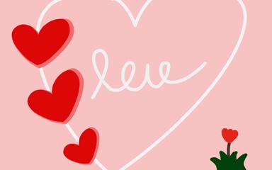 heart, love, valentine, pattern, pink