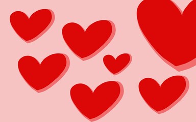 heart, love, valentine, pattern, pink