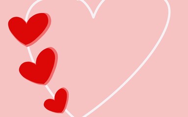 heart, love, valentine, pattern, pink