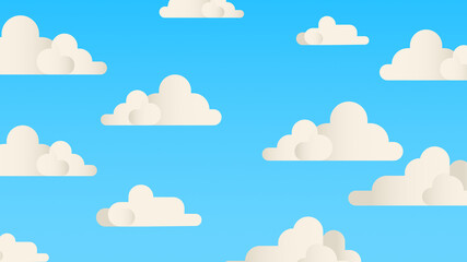 seamless background with clouds illustration wallpaper
