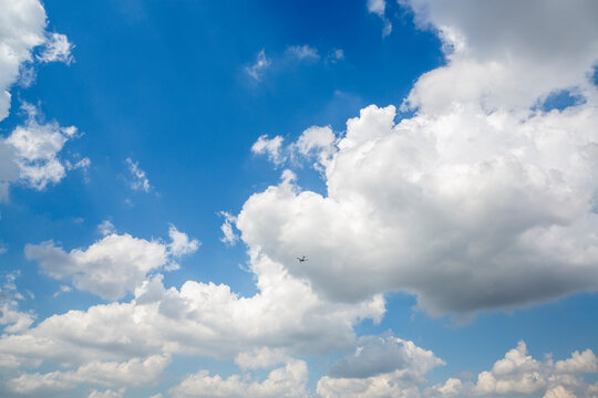 a beautiful view of the white clouds in the sky Beautiful picture of the blue sky with fluffy clouds. High resolution photo editing image source composite graphics JPG files