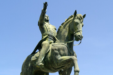 Fototapeta na wymiar Cádiz (Spain). Monument to Simón Bolívar in the city of Cádiz