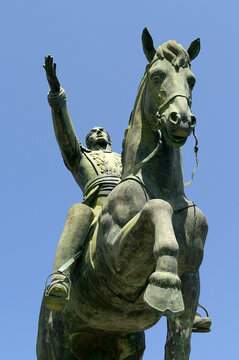 Cádiz (Spain). Monument to Simón Bolívar in the city of Cádiz