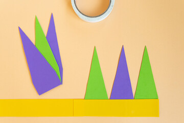 Mardi gras carnival jester hat on head made of paper . Step by step photo instructions DIY from 9...