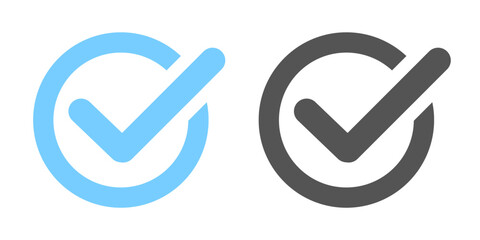 Checkmark icons. Couple of checkmark icon.