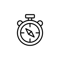 Compass icon in vector. Logotype