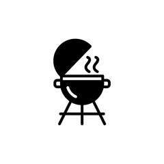 BBQ Grill icon in vector. Logotype