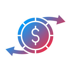 Money Transfer Icon Style