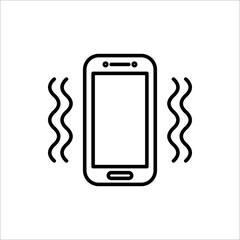 Smart phone in silent mode icon. Smartphone on vibration mode icon. Phone airplane