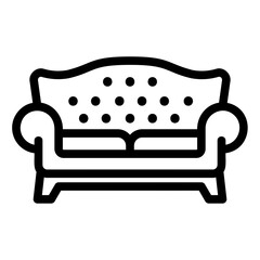 sofa line icon