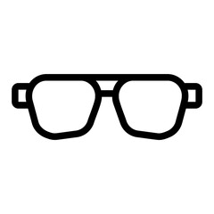 Fototapeta premium sunglases line icon