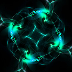 modern abstract background with fractal elements