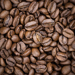 Macro high resolution image of coffee beans