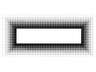 Halftone circles, halftone dot gradient