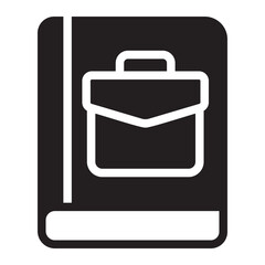 Obraz premium literature glyph icon