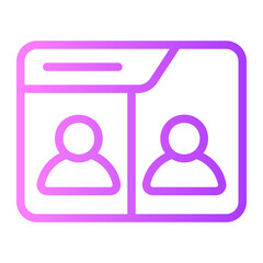 videocall gradient icon
