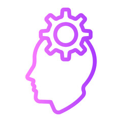 critical thinking gradient icon