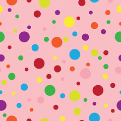 Seamless geometric colorful circle  pattern background for wallpaper,gift wrapping,packaging,brochure cover template design.
