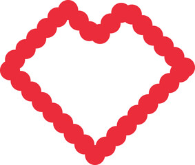 Red Heart. Heart Icon. Favorite Icon. Heart Drawing.