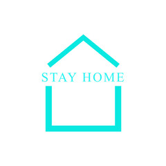 Free vector stay at home safe to be healthy