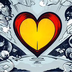 Valentine day vector art using Generative AI