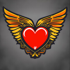 Valentine day vector art using Generative AI