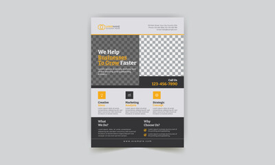 Creative corporate modern business flyer template design