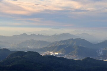view of the mountains