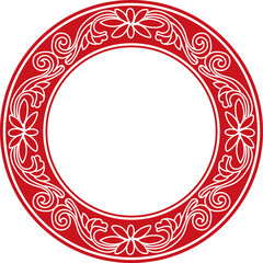 Ancient Chinese Retro Pattern spiral curve cross vine flower