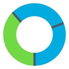 diagrams and graphs flat icons
