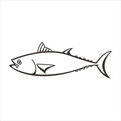 tuna fish simple design illustration