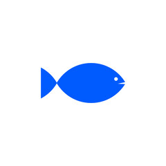 fish simple minimalist icon vector illustration eps 