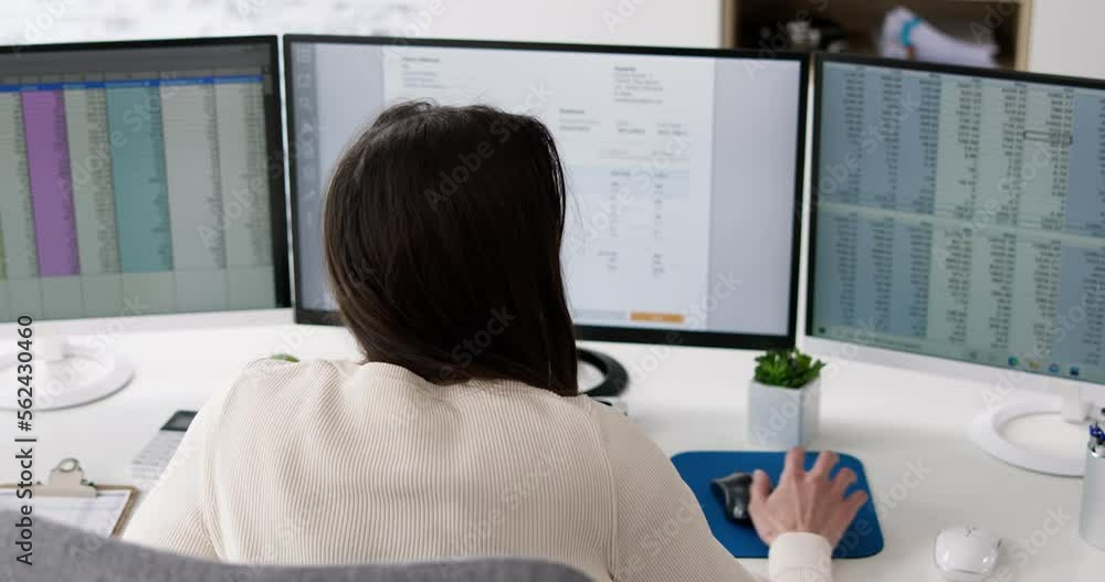 Poster using corporate invoice spreadsheet