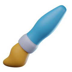 3D Brush Illustration