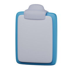 3D Clipboard Illustration