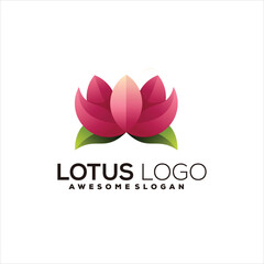 Lotus gradient logo illustrations