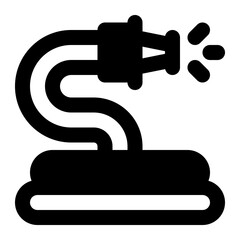 Hose Glyph Icon vector design and illustration template