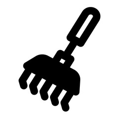 Rake line style icon vector design and illustration template