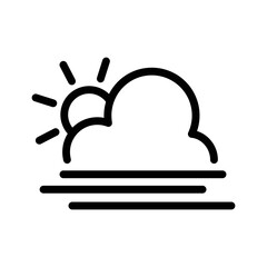 Fog day icon vector design template