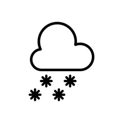 Sleet icon vector design template