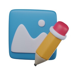 3D Image Editor Illustration