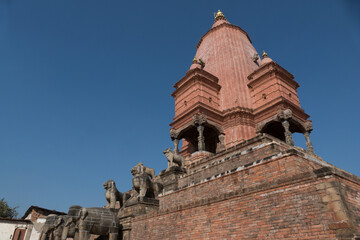 Fototapeta na wymiar Bhaktapur Durbar Square, is a former royal palace complex located in Bhaktapur, Nepal