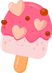 Valentine ice cream