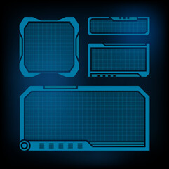 set of scfi cyber future frame modern element user interface