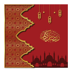 vector Ramadan  poster template