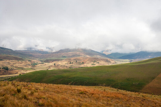 The Drakensberg Mountains In South Africa Have Some Of The World's Most Beautiful Trails. People From Many Countries Come Here To Trek. Drakensberg Mountains In South Africa Offer A Perfect View