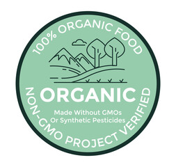 Non gmo project verified, organic food labels