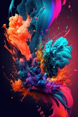 Colour boom colourful abstract background wallpapers. 