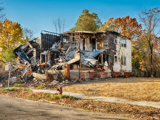 Destroyed Home In Highland Park
