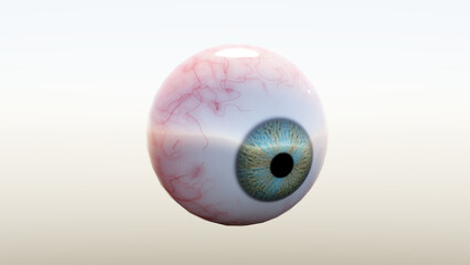 3D rendered eye ball illustration